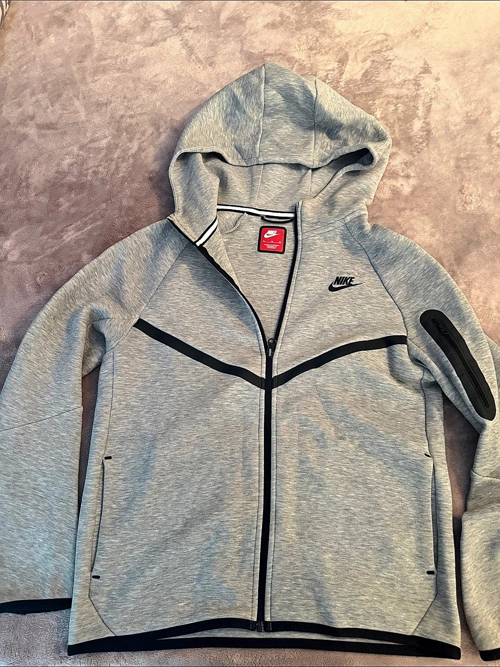 Nike Sportswear Tech Fleece Windrunner Full-Zip Hoodie Gray & Black